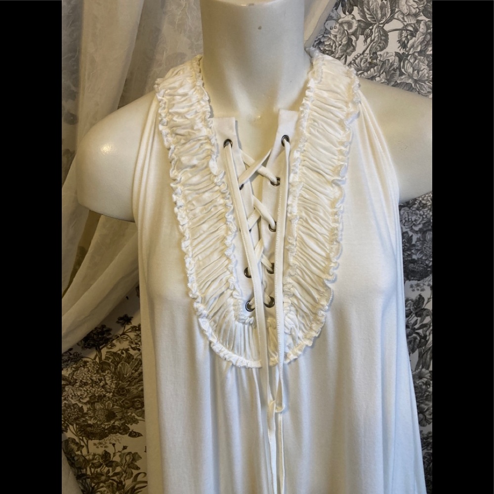 POL white high low tunic - Picture 5 of 8